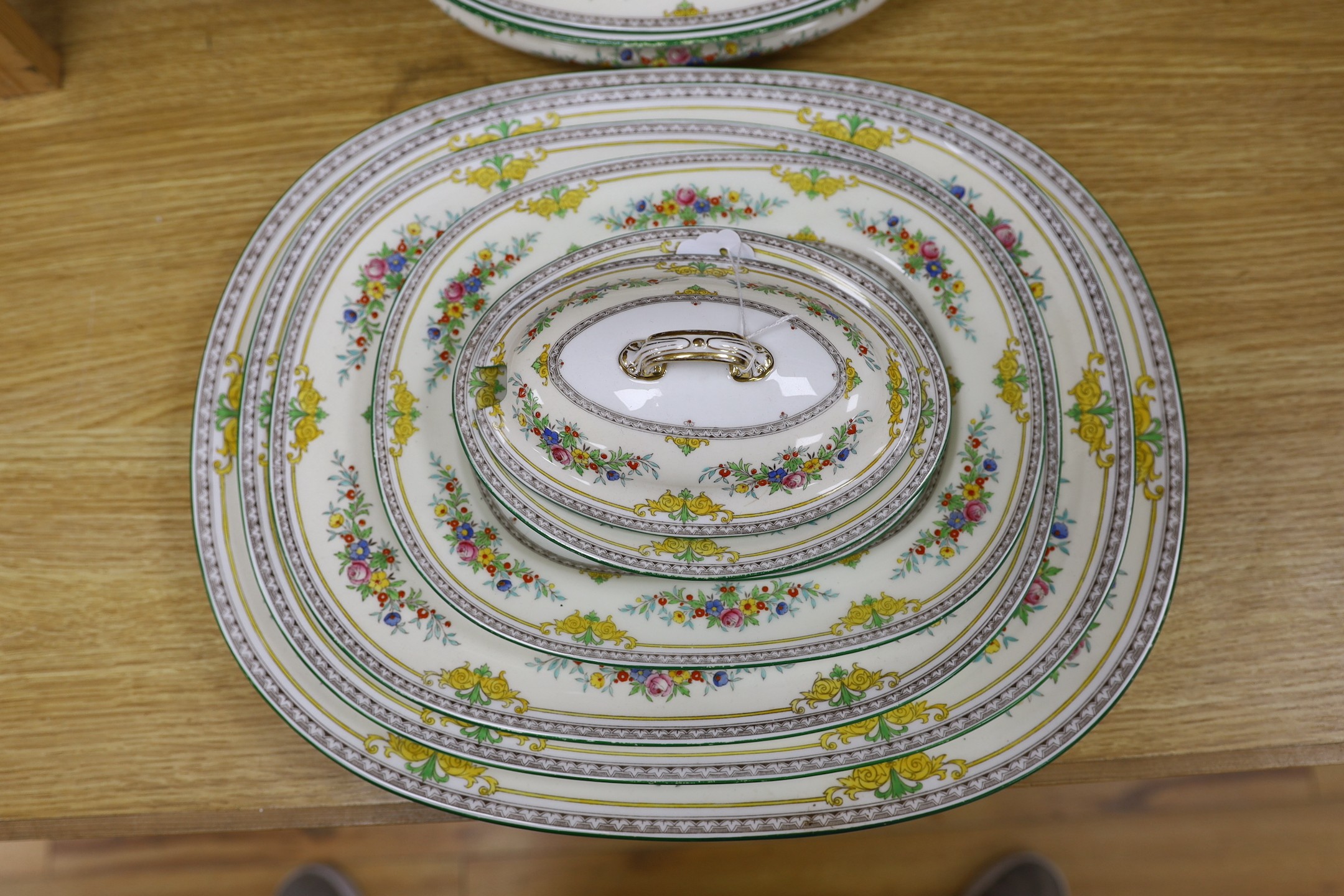 A Mintons 17-piece part dinner service, Stanwood pattern